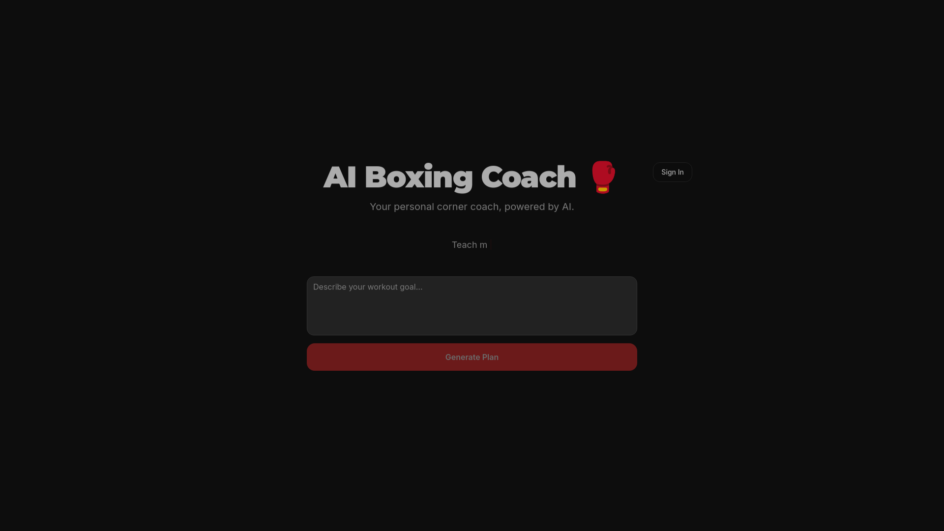 Ai Boxing Coach