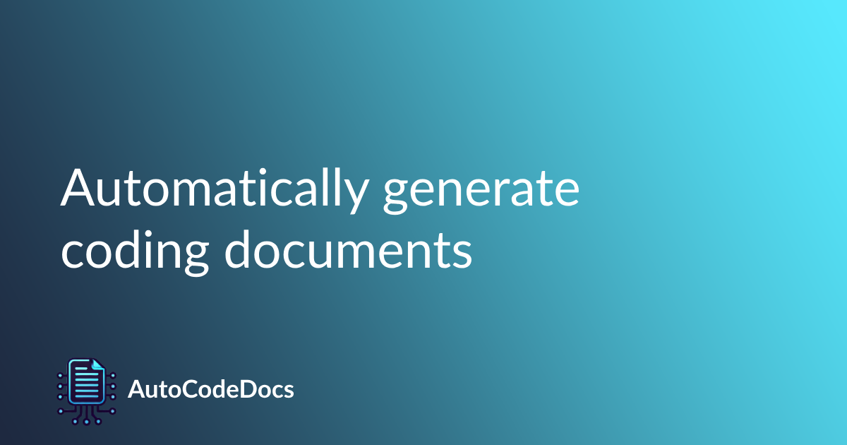 AutoCodeDocs.ai
