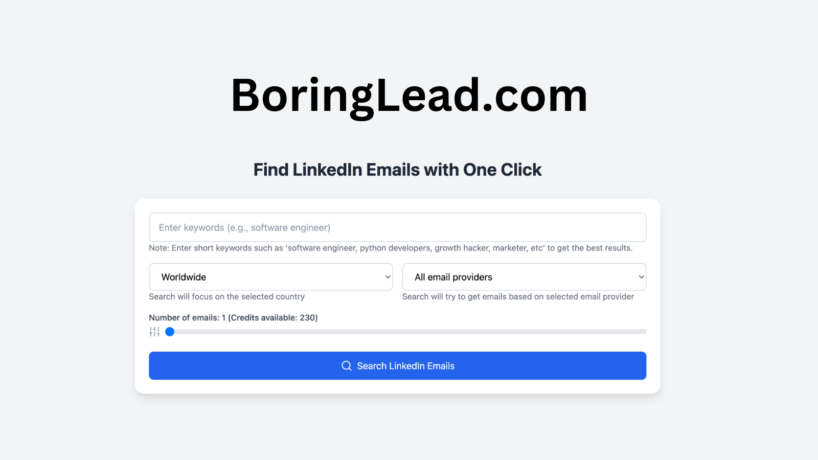 BoringLead
