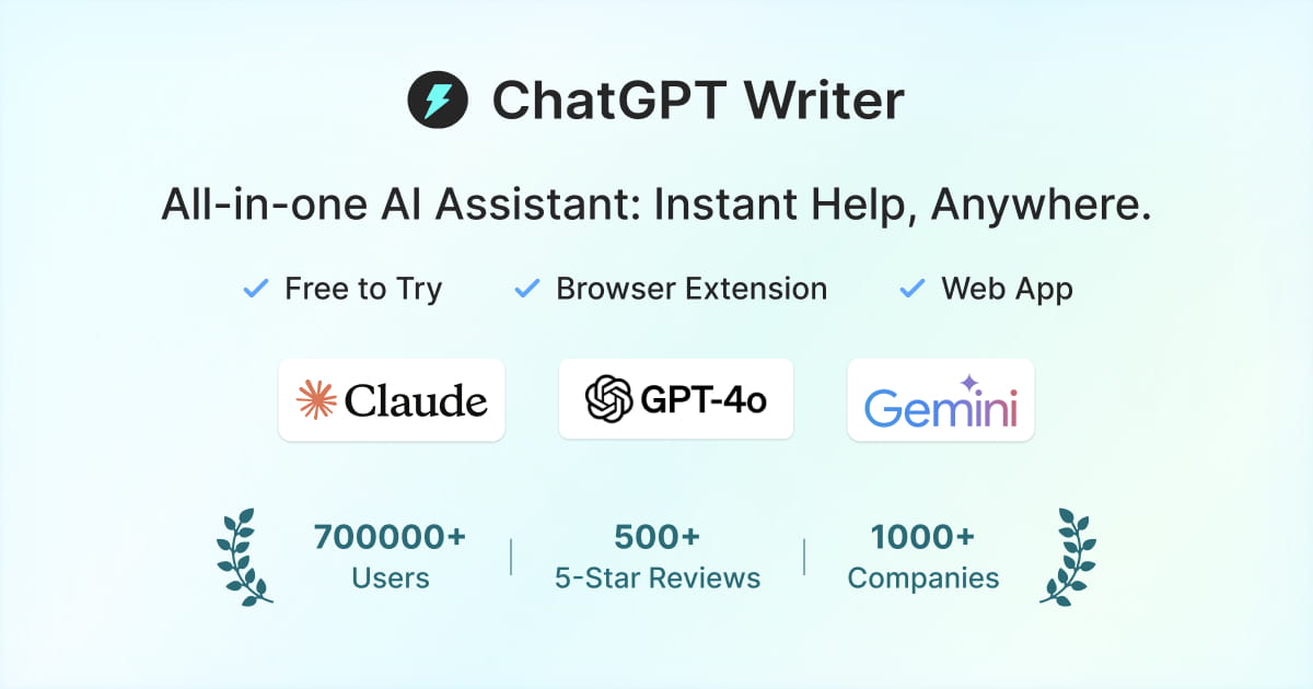 ChatGPT Writer