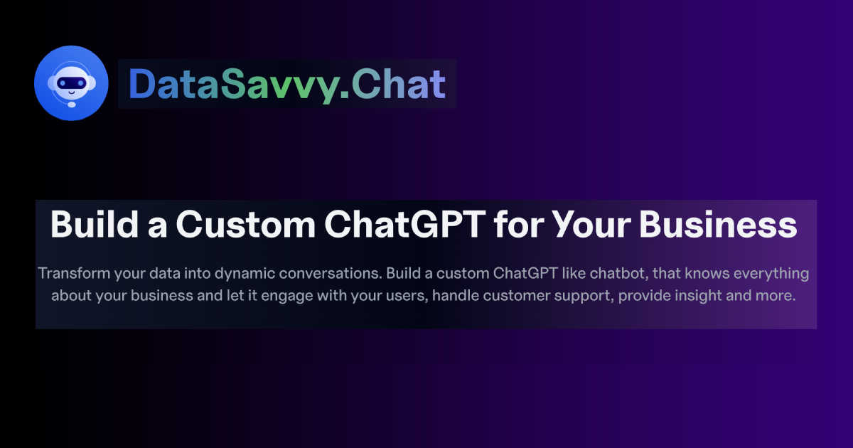 icon of DataSavvy.chat
