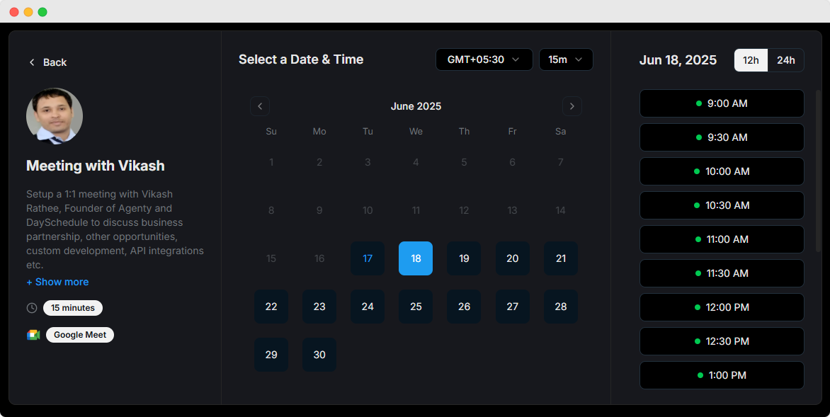 DaySchedule