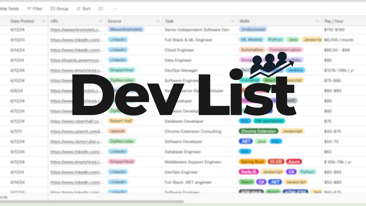 icon of Dev List