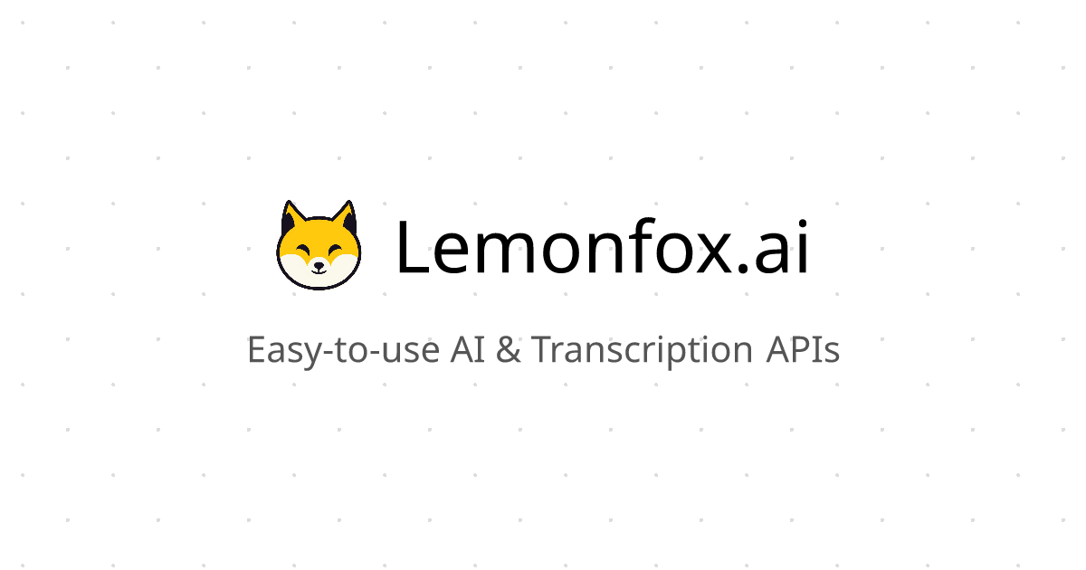 Lemonfox.ai