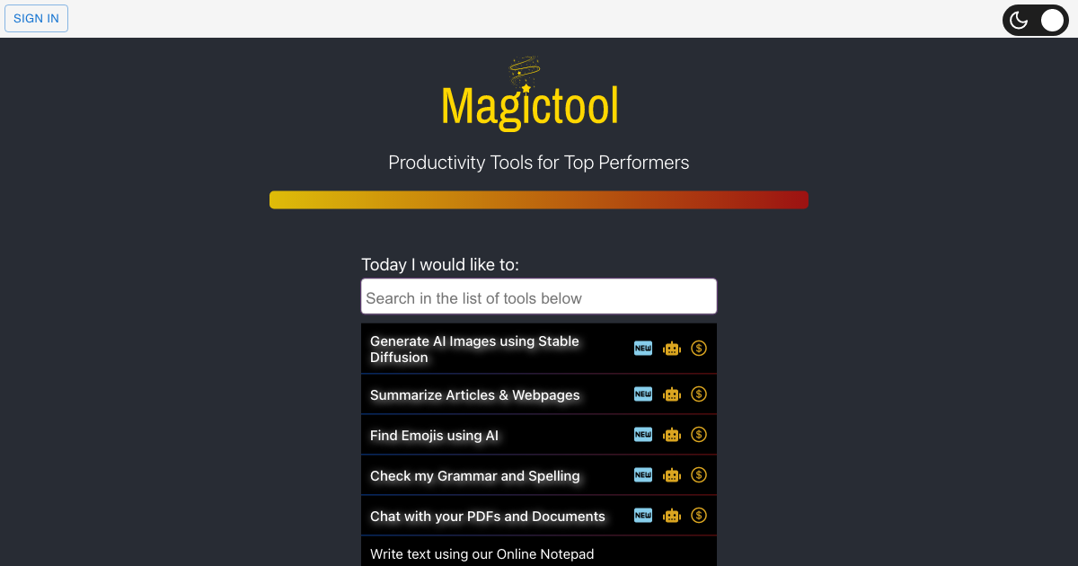 Magic Tool AI