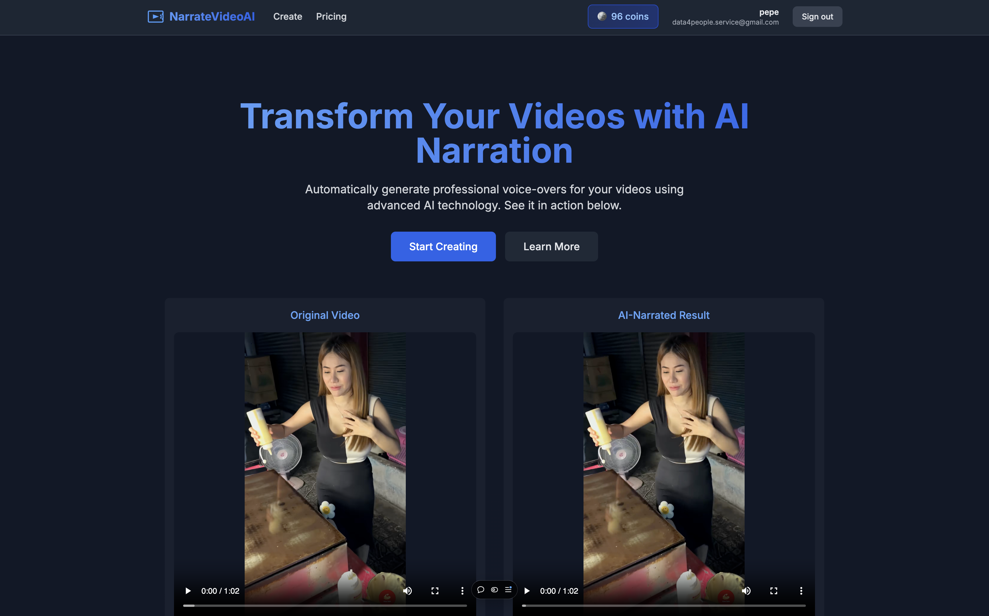 NarrateVideoAI
