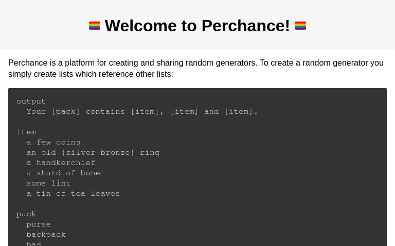 Perchance
