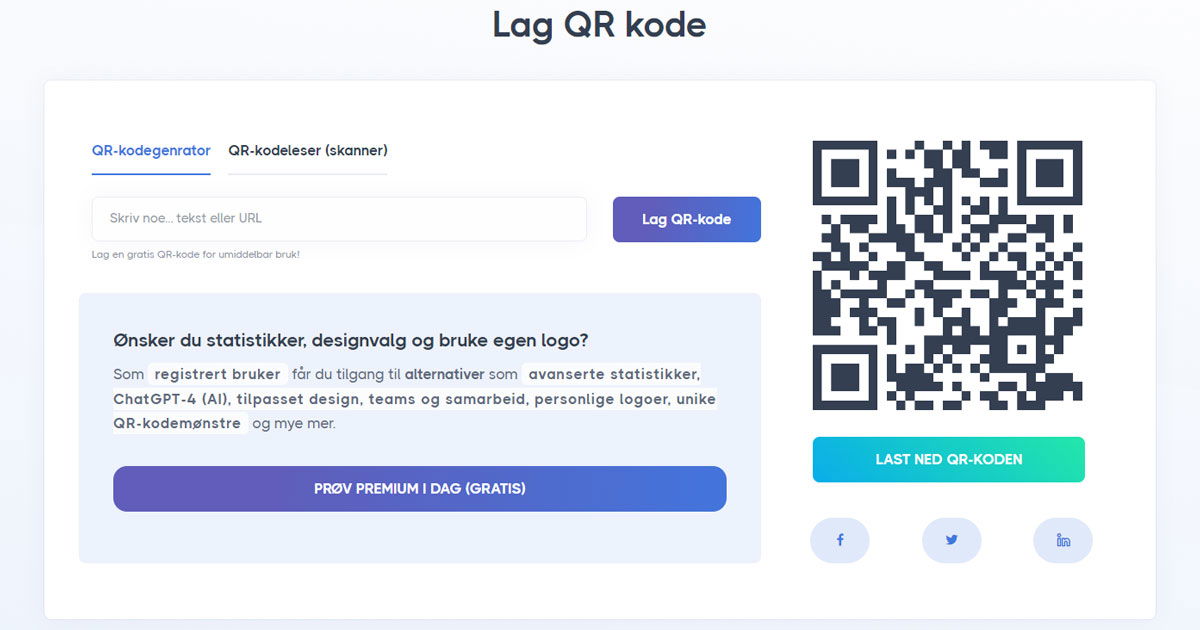 QR-Kode.no