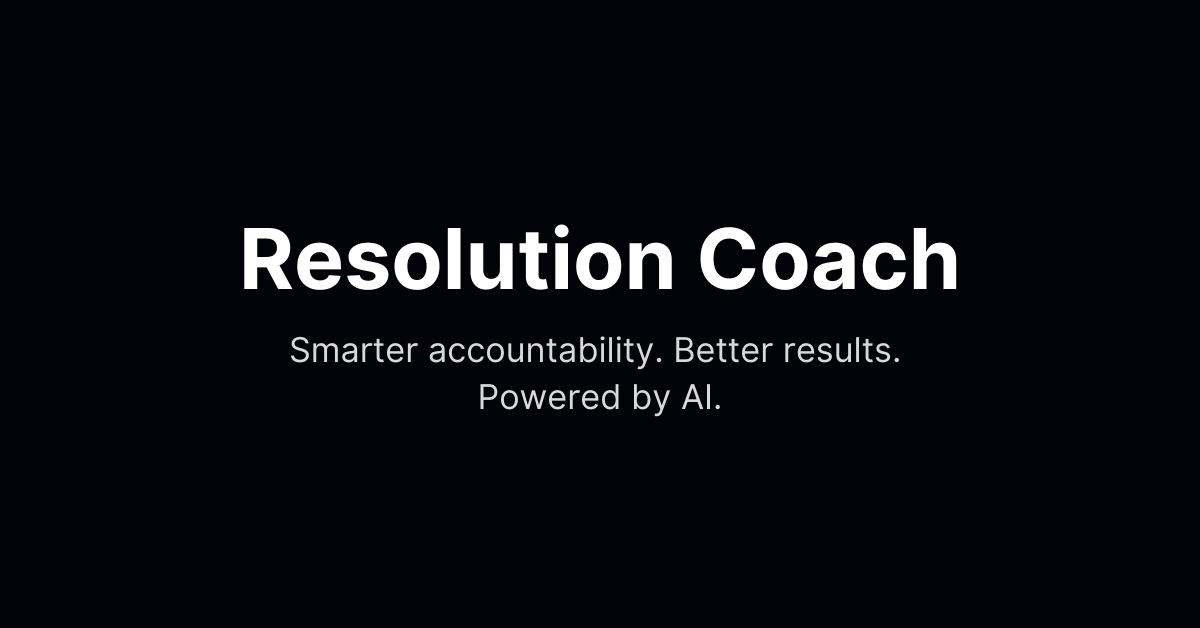 Resolution Coach