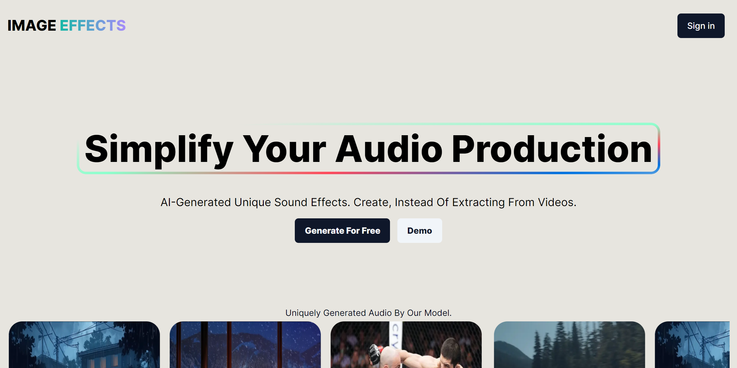 Sound Effects AI