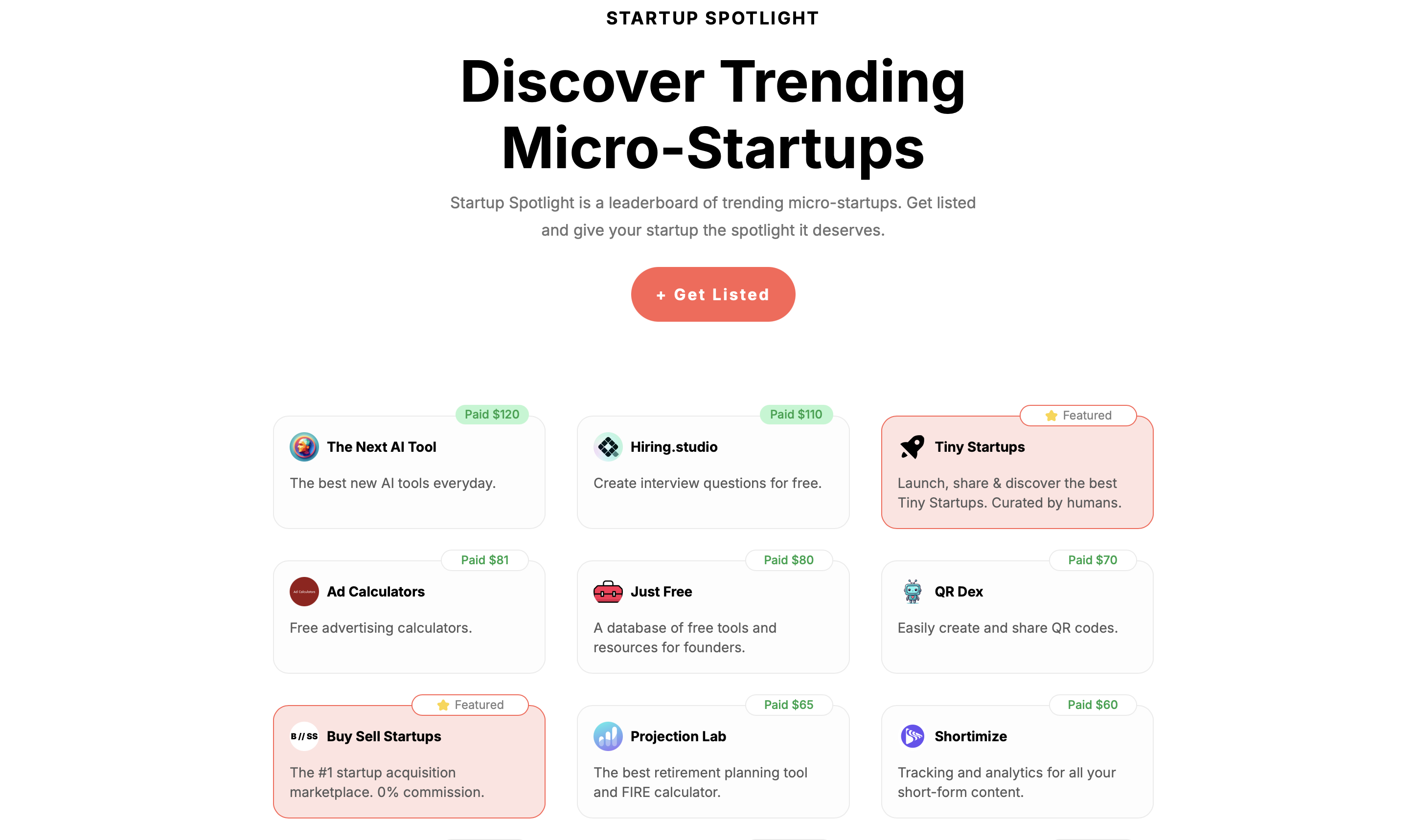 icon of StartupSpotlight