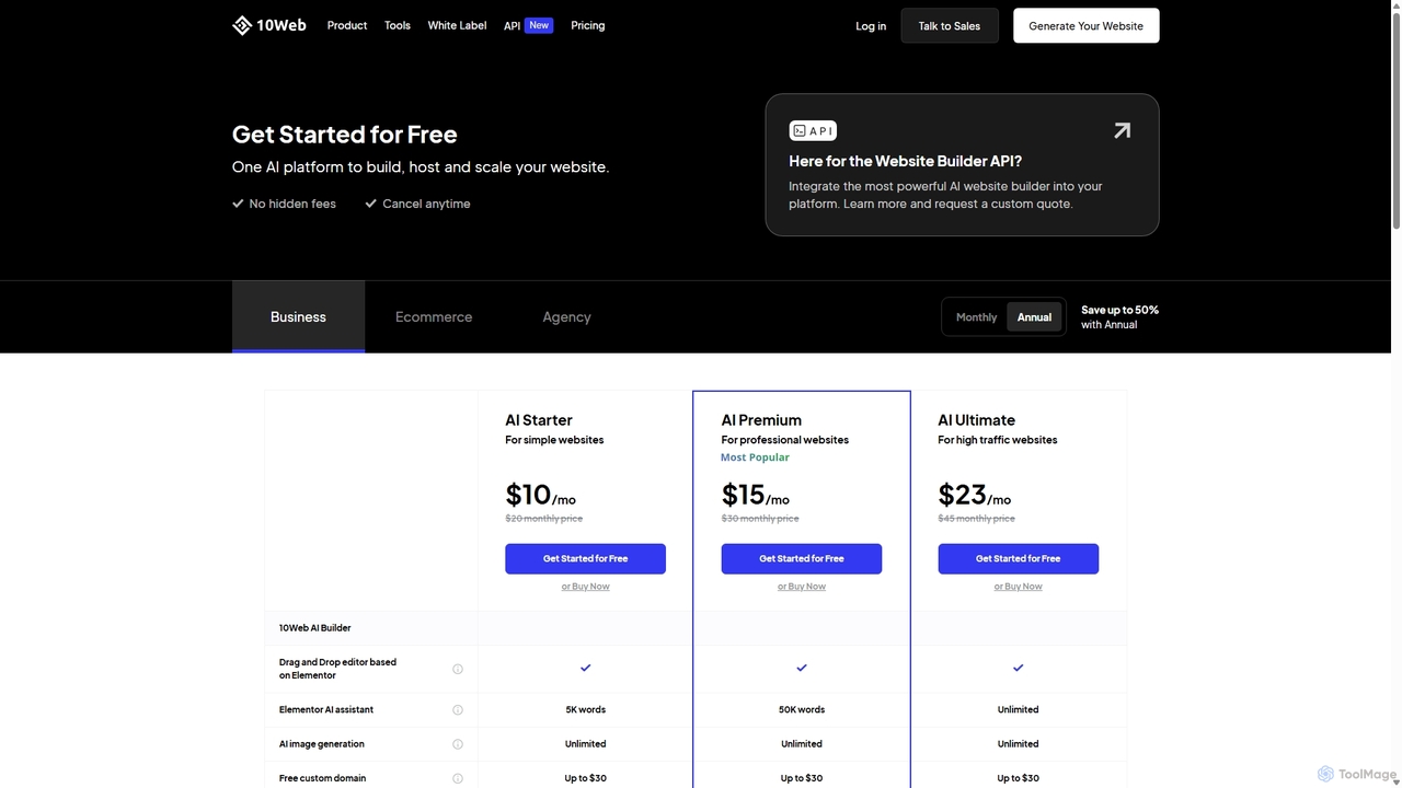 Get Started with 10Web Hosting Platform for 10Web