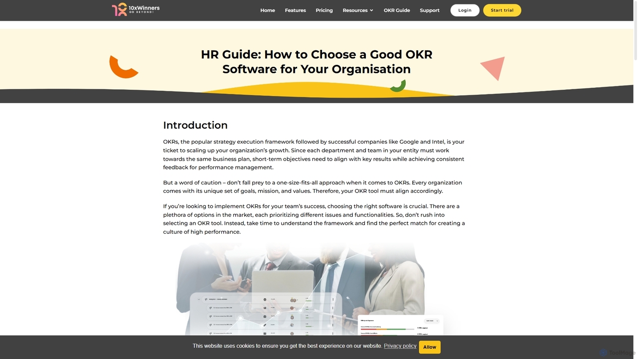 The HR Guide to Choose a Good OKR Software for Your Organisation | A Comprehensive HR Guide to Selecting the Right OKR Software | 10xWinners for 10xwinners
