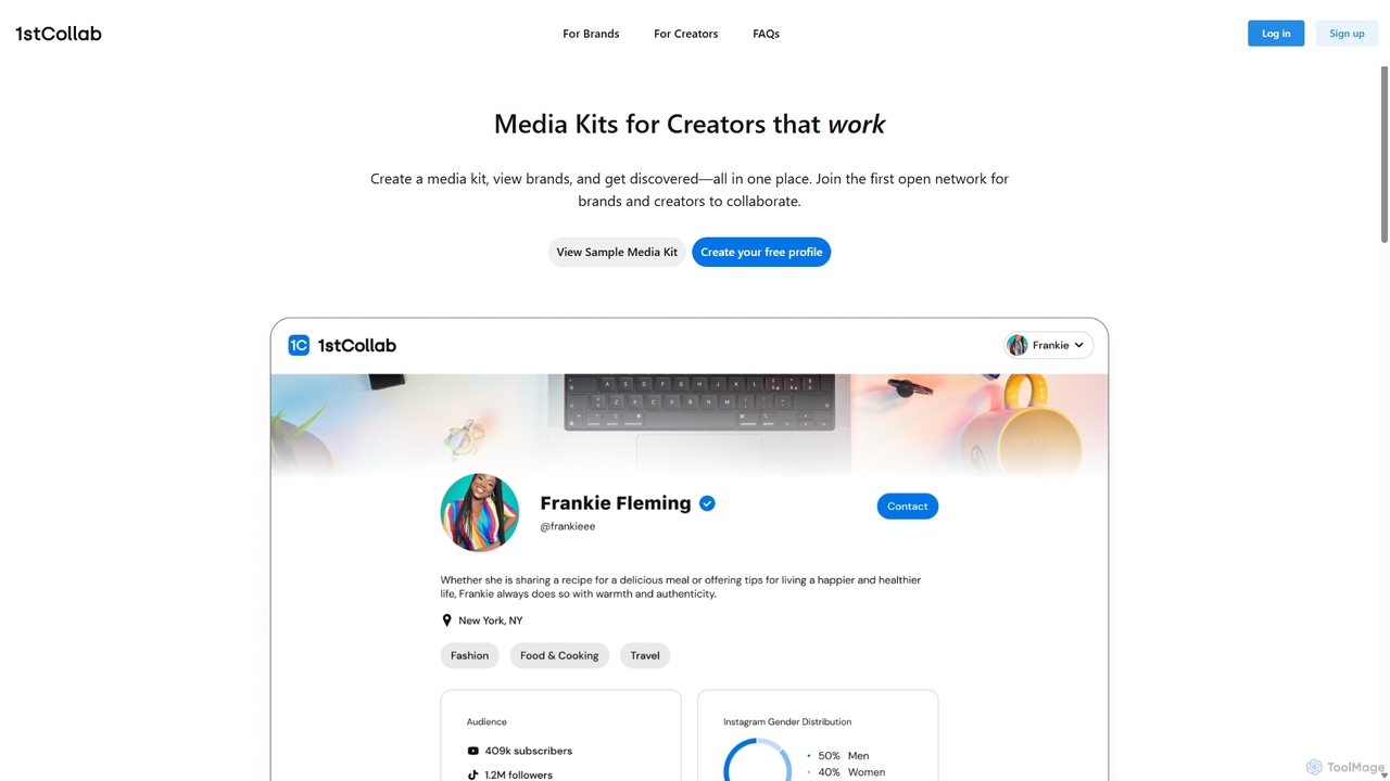 Media Kits by 1stCollab for 1stCollab