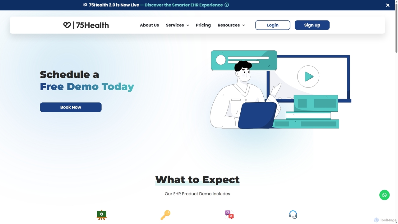 Schedule a Demo | Experience 75Health EHR Solutions for 75health