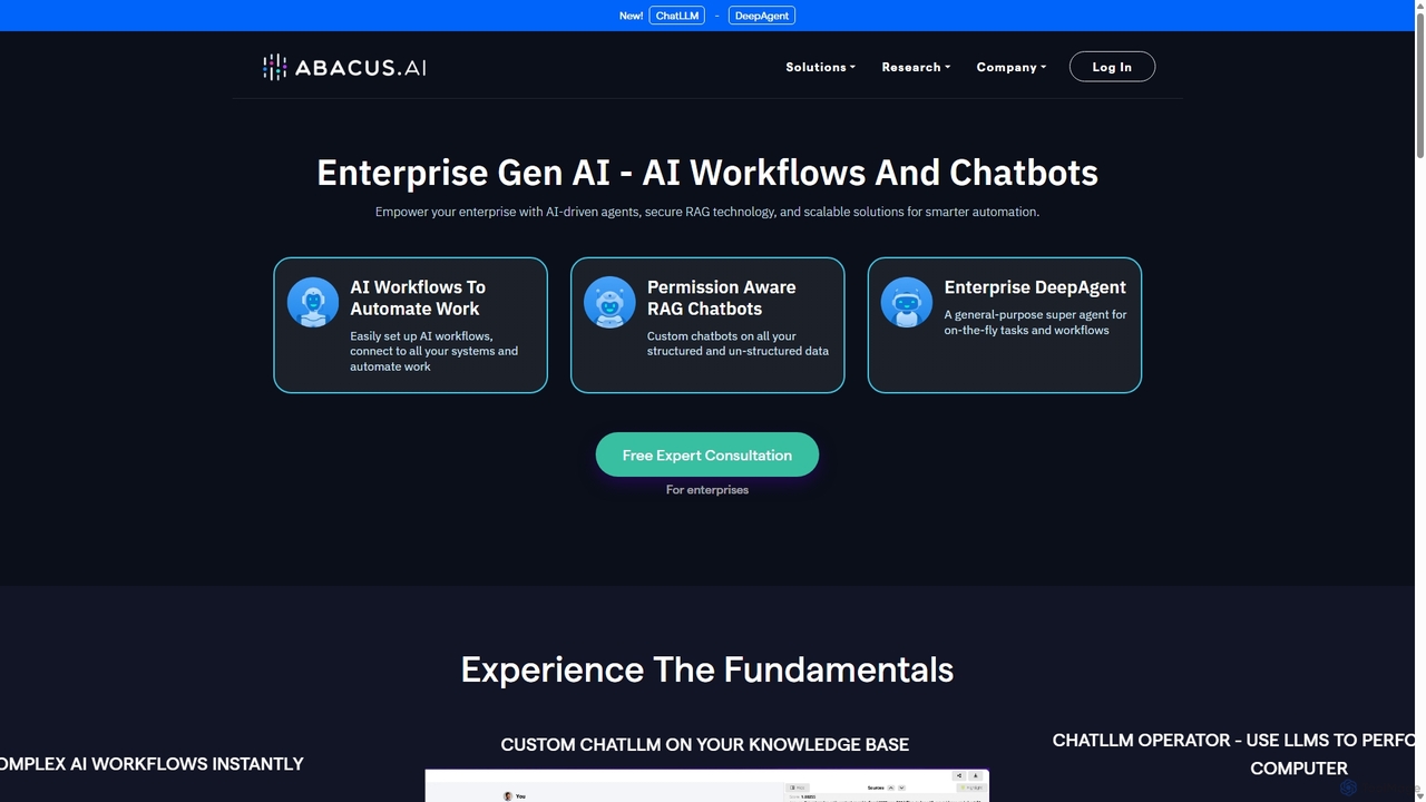 Abacus.AI - Effortlessly Embed Cutting Edge AI In Your Applications. for Abacus.AI
