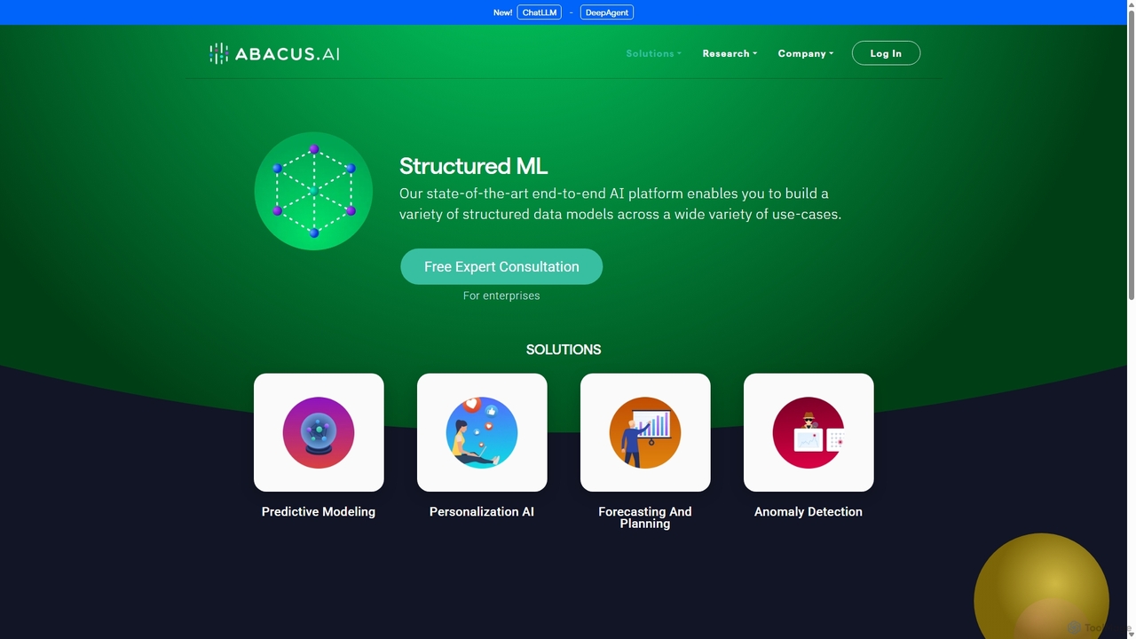 Abacus.AI - Effortlessly Embed Cutting Edge AI In Your Applications. for Abacus.AI