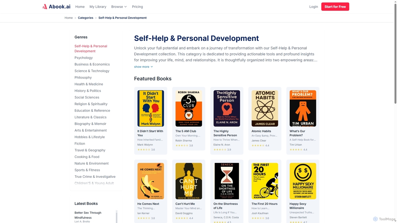Best Self-Help & Personal Development Book Summaries for Abook