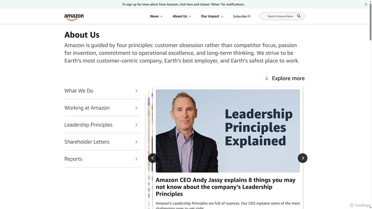 About Us | About Amazon for Aboutamazon