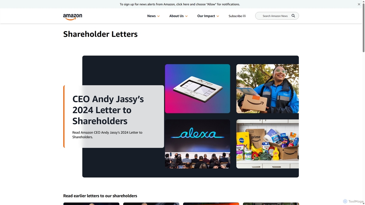 About Us - Amazon's Letters to Shareholders for Aboutamazon