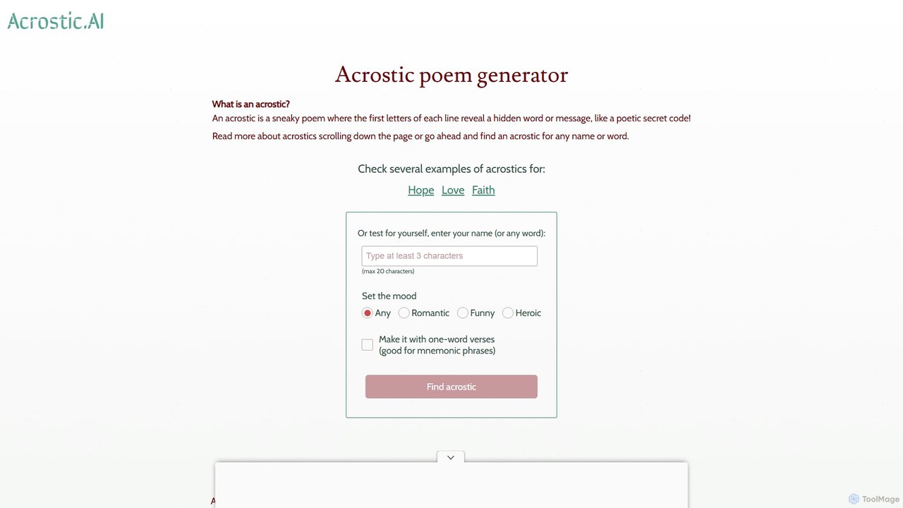 Acrostic.ai