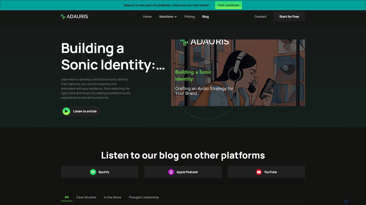 AdAuris blog for Ad Auris