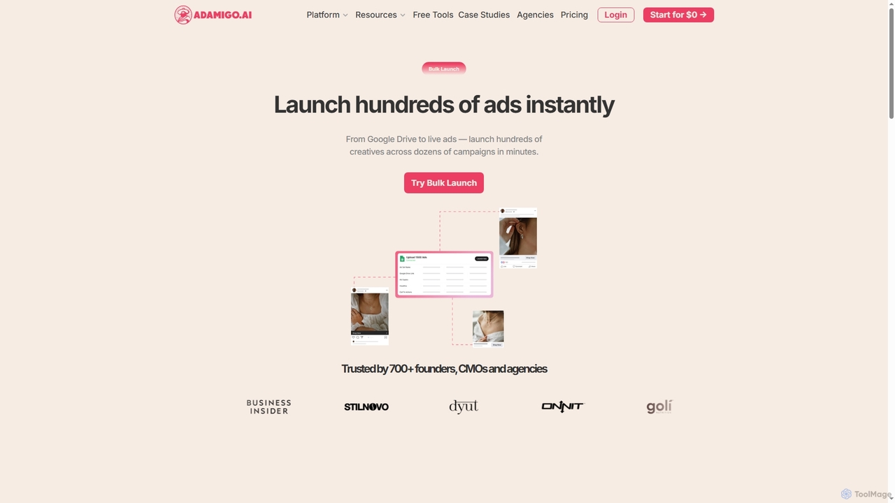 Adamigo | AI Media Buyer & Automated Meta Ads Platform for Adamigo