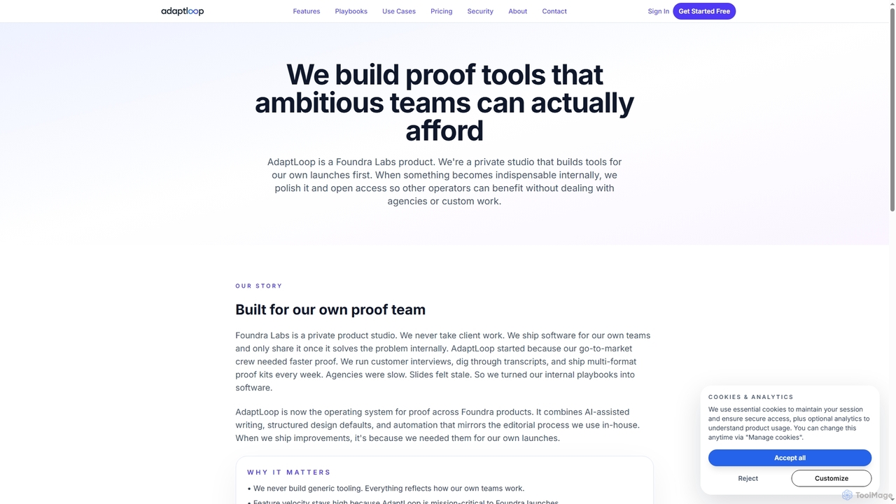 AdaptLoop - AI-Powered Case Study Builder for AdaptLoop