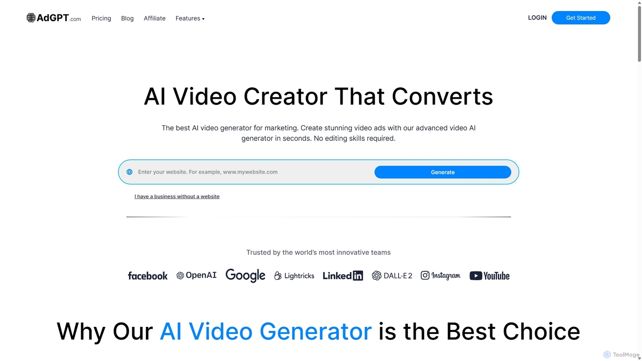 AI Video Creator: Transform Your Ideas into Stunning Videos for AdGPT