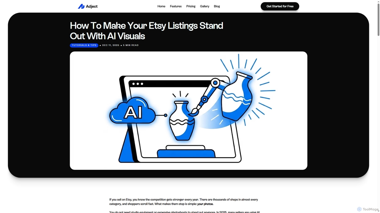 How To Make Your Etsy Listings Stand Out With AI Visuals for Adject