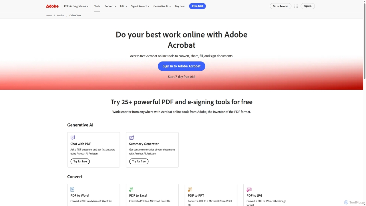 PDF online: From the creator of PDFs | Adobe Acrobat for Adobe