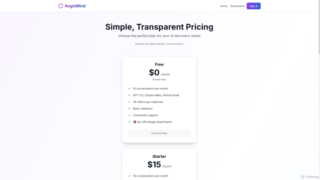 Pricing - AegisMind for AegisMind