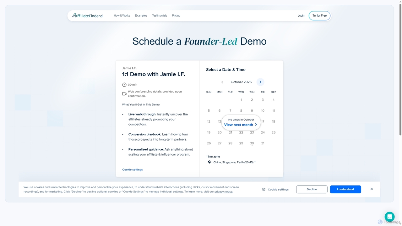 AffiliateFinder.ai - Demo for AffiliateFinder