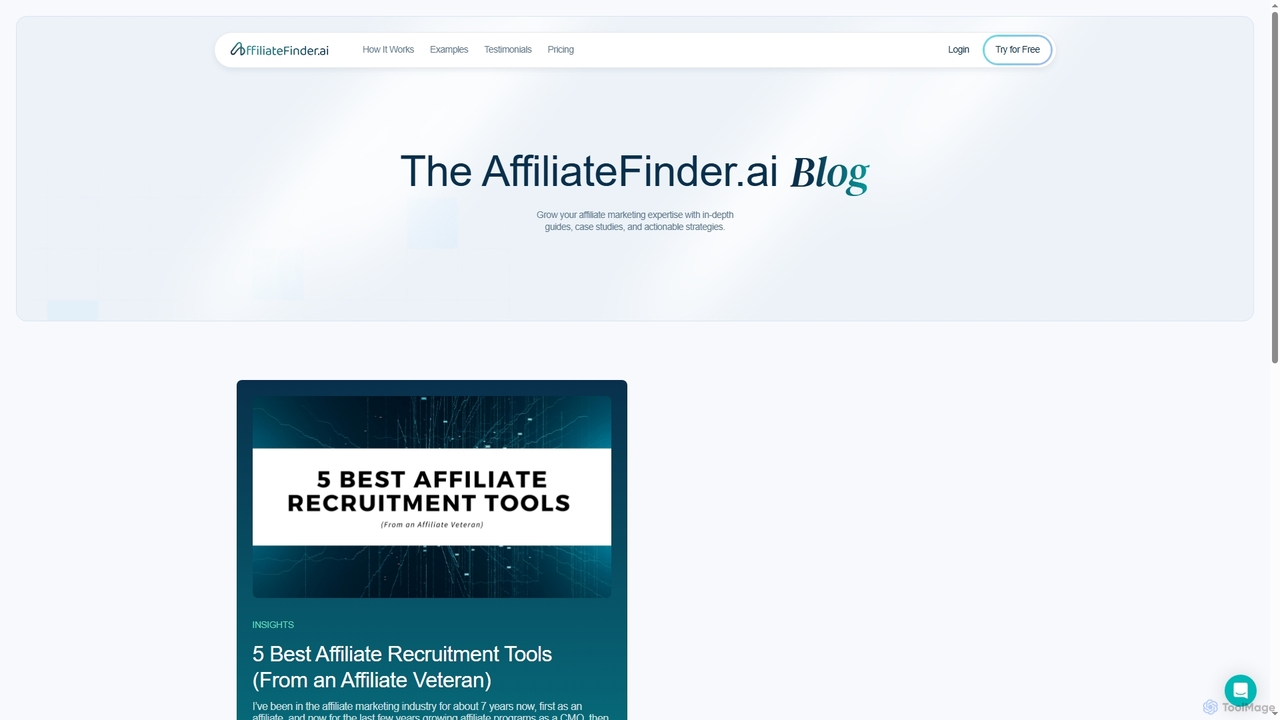 AffiliateFinder.ai - Blog for AffiliateFinder