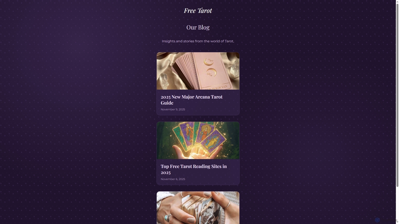 Blog - Free Tarot for Afreetarot