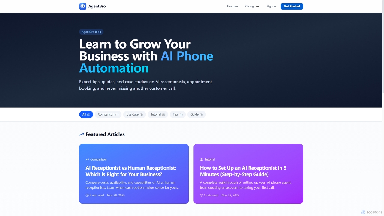 Blog - AI Receptionist Tips & Business Phone Automation | AgentBro | AgentBro for AgentBro