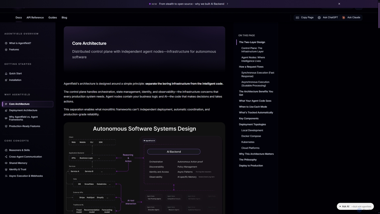 Core Architecture | Agentfield for Agentfield