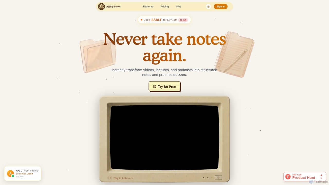 Agility Notes