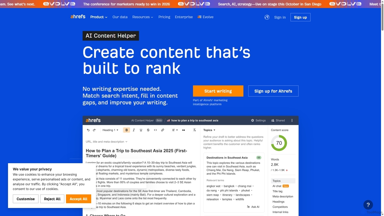 AI Content Helper by Ahrefs | Better content, higher rankings for Ahrefs