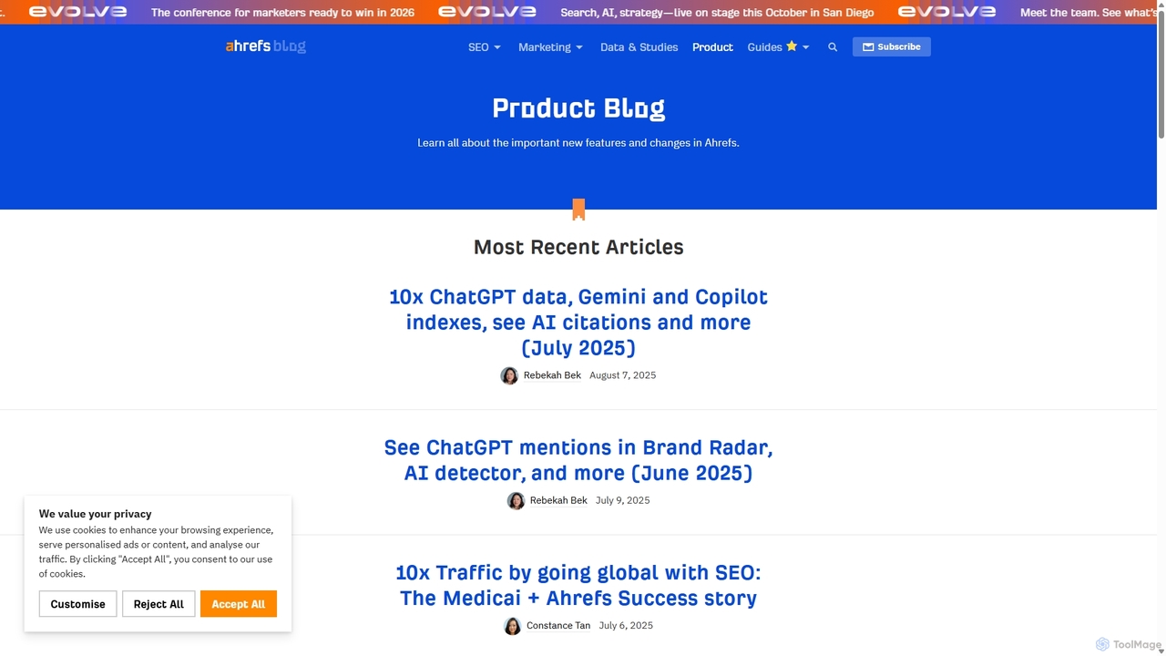Product Blog - SEO Blog by Ahrefs for Ahrefs