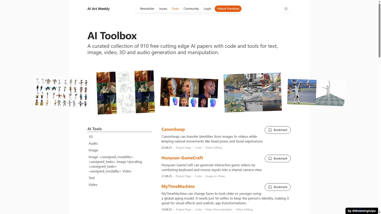 AI Toolbox | AI Art Weekly for AI Art Weekly