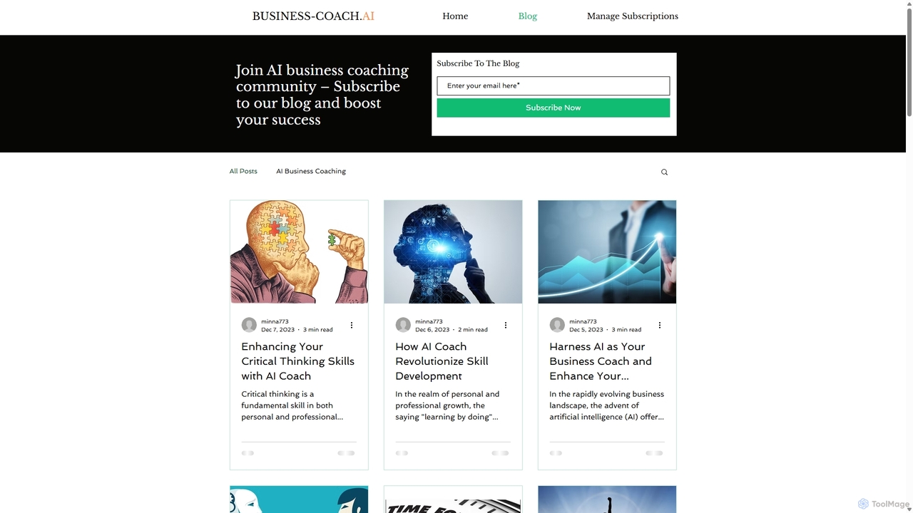 Blog | AI Business Coach for AI Business Coach