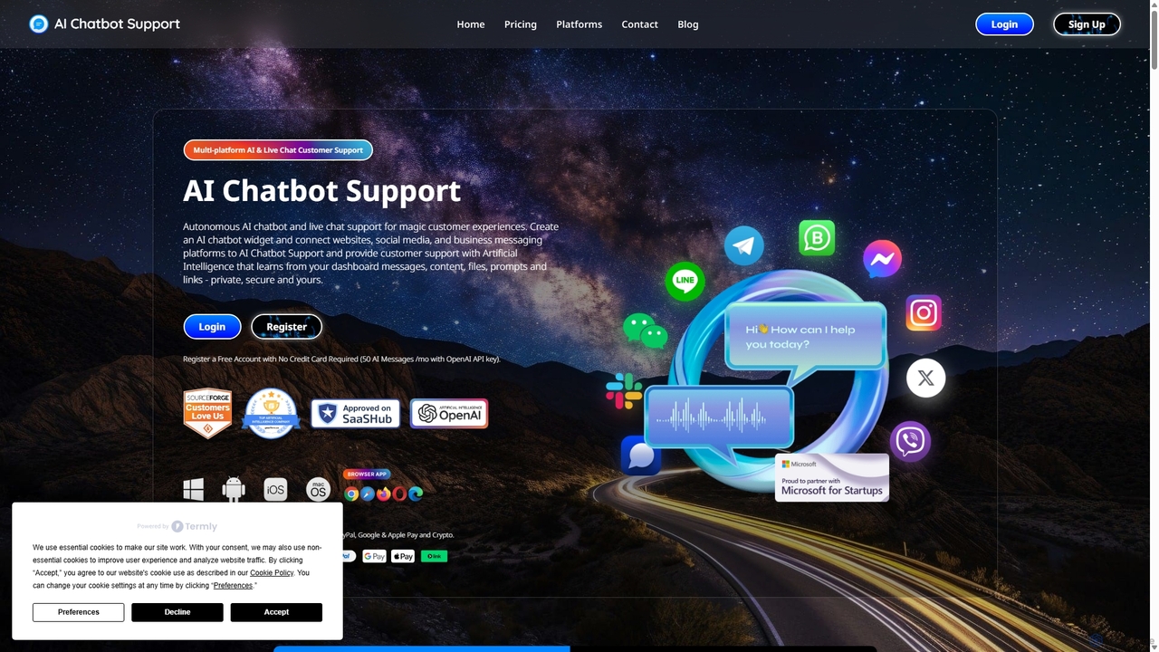 AI Chatbot Support
