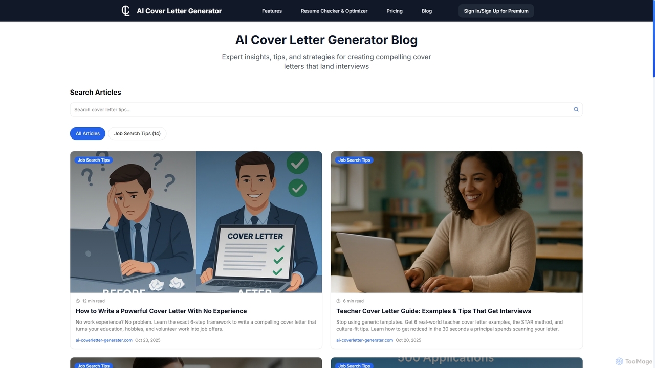 Blog - AI Cover Letter Generator for AI Cover Letter Generator