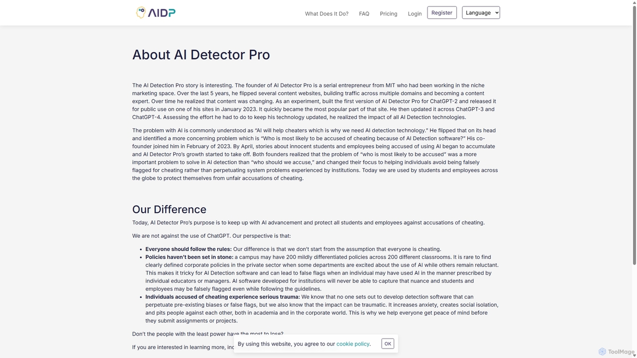 About - AI Detector Pro for AI Detector Pro