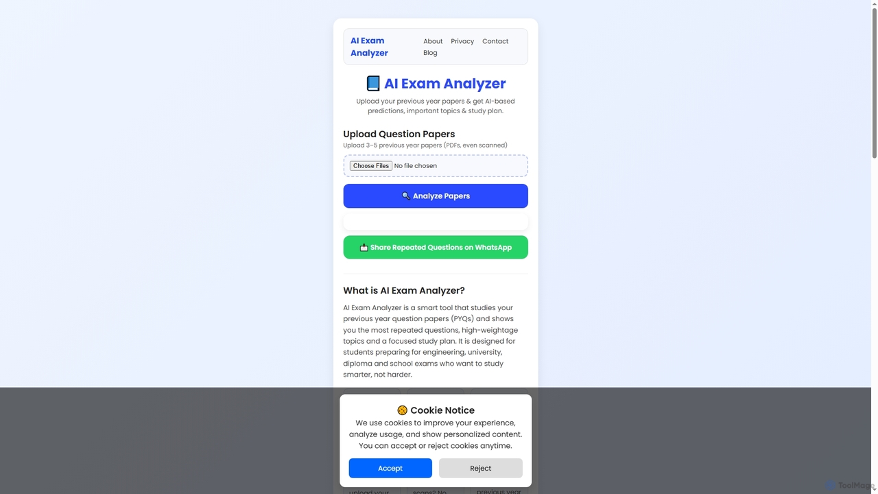 AI Exam Analyzer