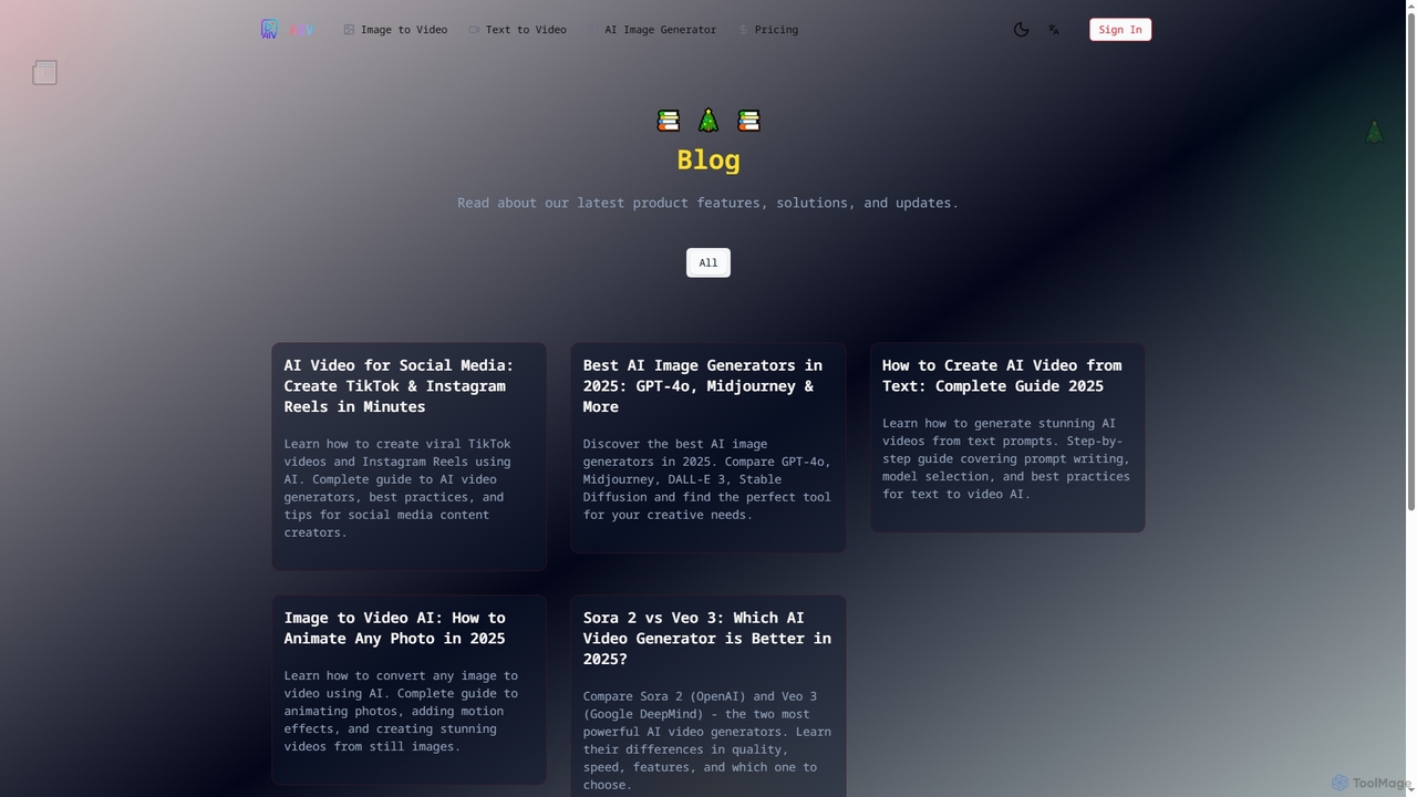 Blog for AI Image Video