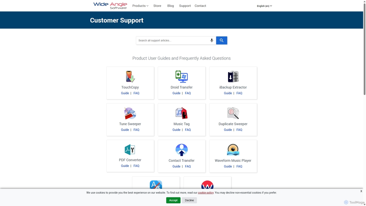 Customer Support and FAQ - Wide Angle Software for AI Localizer