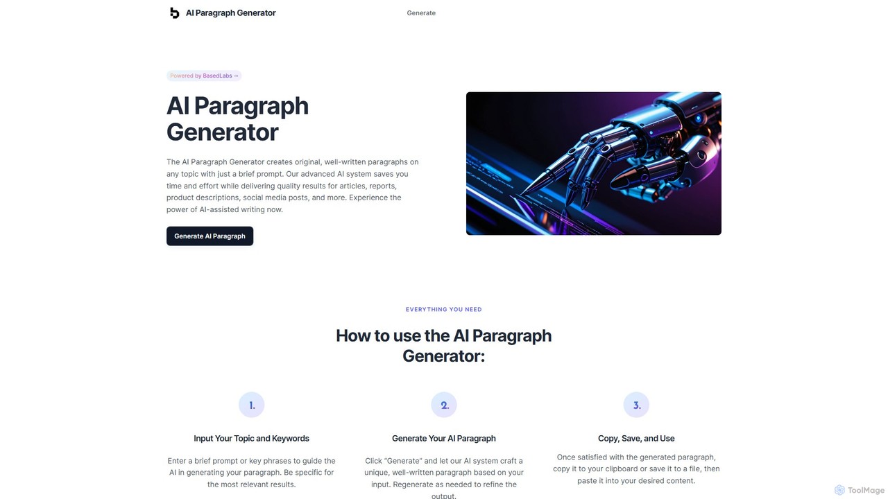 AI Paragraph Generator
