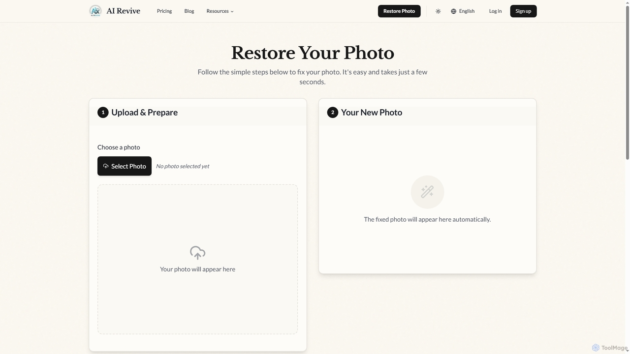 Easy Photo Restoration Online - Bring Family Memories Back to Life | AI Revive for AI Revive